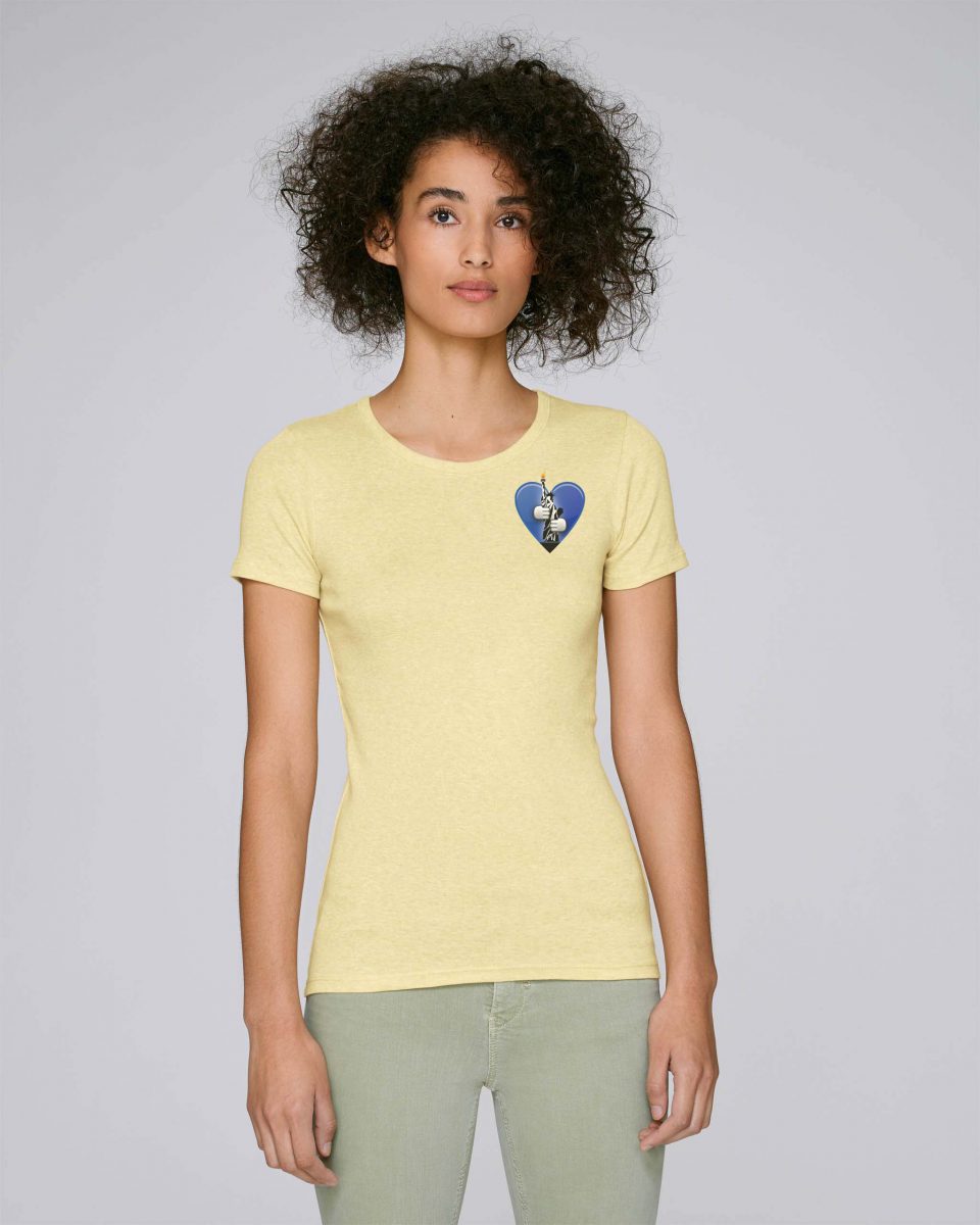 T-Shirt Bio jaune Femme – New york tee