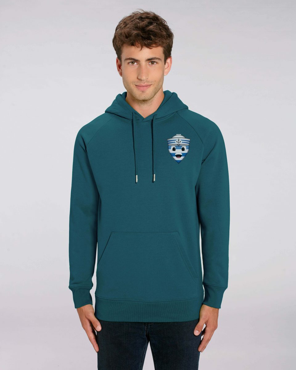 Sweat shirt à Capuche vert homme - navy hoodie